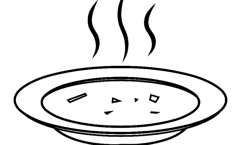 Easy Plate Coloring Page