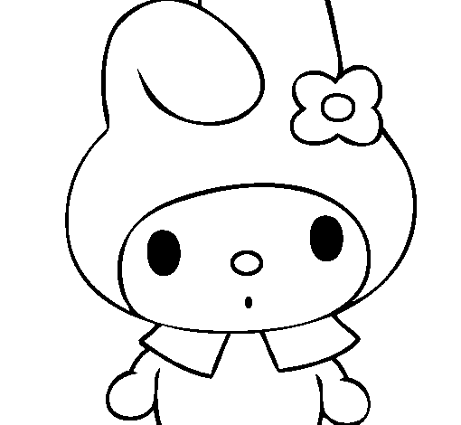 Easy Sanrio Coloring Page