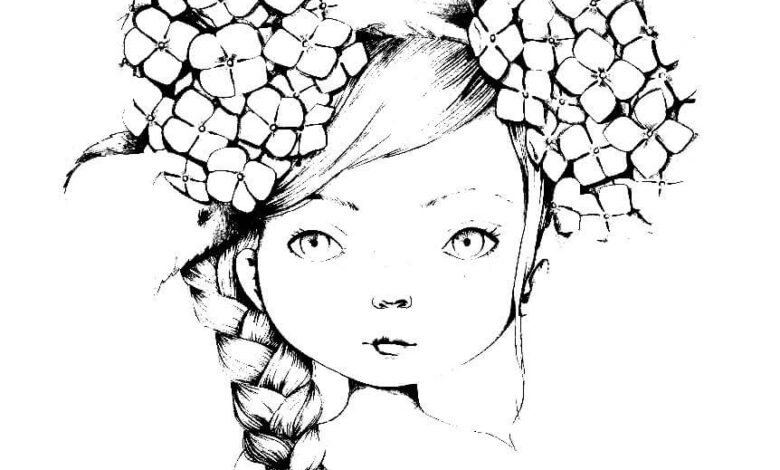 Emmanuelle Colin Wild Coloring Page