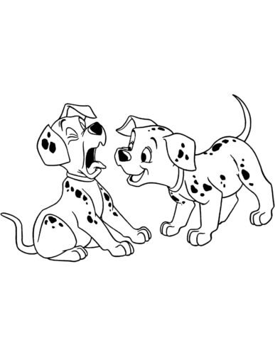 Friend Dogs Coloring Pages