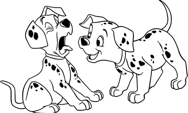 Friend Dogs Coloring Pages