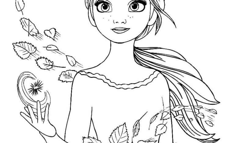 Frozen 2 Coloring Page