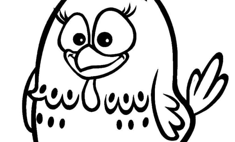 Galinha Pintadinha Pintadinha Chicken Coloring Page