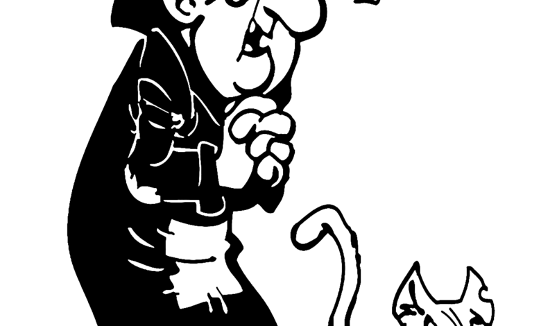 Gargamel Azrael Coloring Page