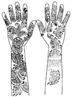 Hand Tattoo Coloring Page