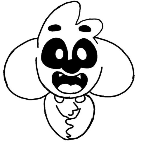 Happy Mikecrack Coloring Page