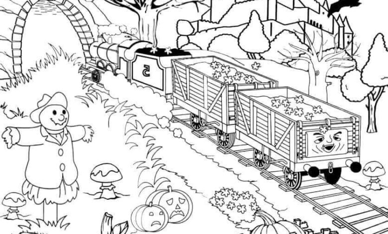 Hard Halloween Coloring Page