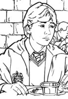 Harry Potter Eating Coloring Page