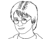 Harry Potter Face Coloring Page