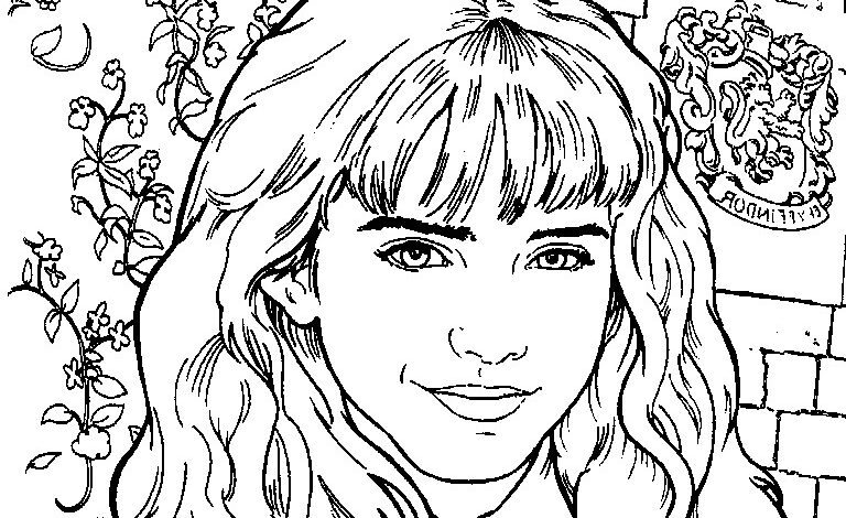 Harry Potter Hermione Coloring Page