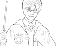 Harry Potter Magic Coloring Page