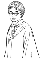 Harry Potter Realistic Coloring Page