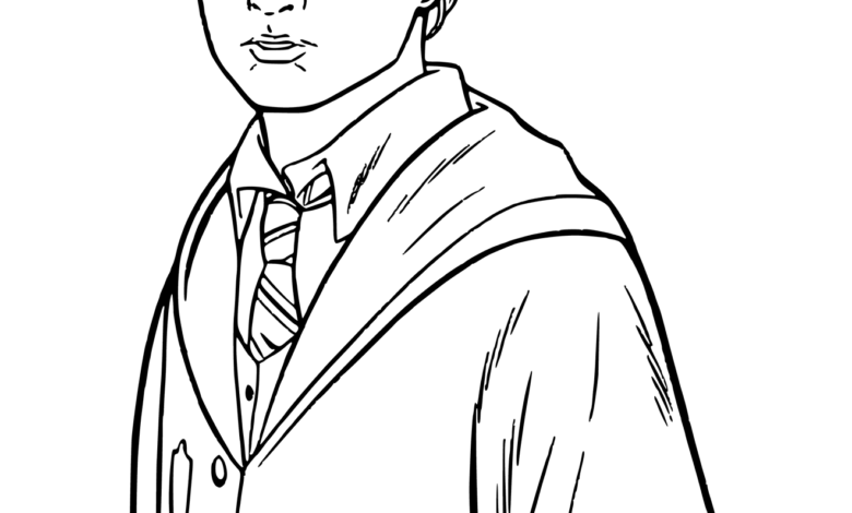 Harry Potter Realistic Coloring Page
