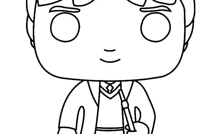 Harry Potter Ron Weasley Coloring Page