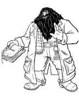 Harry Potter Rubeus Hagrid Coloring Page