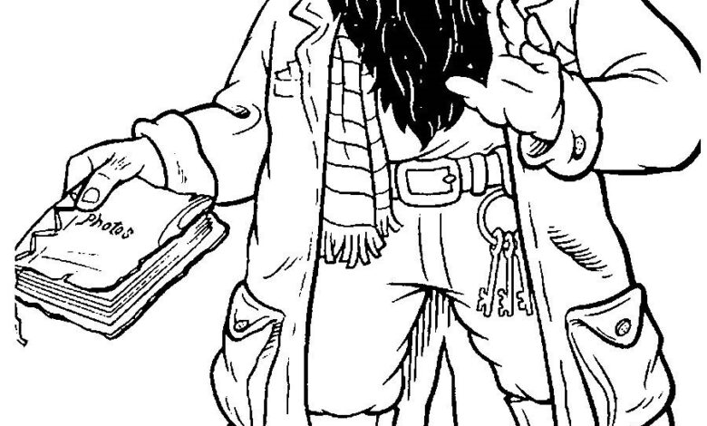 Harry Potter Rubeus Hagrid Coloring Page