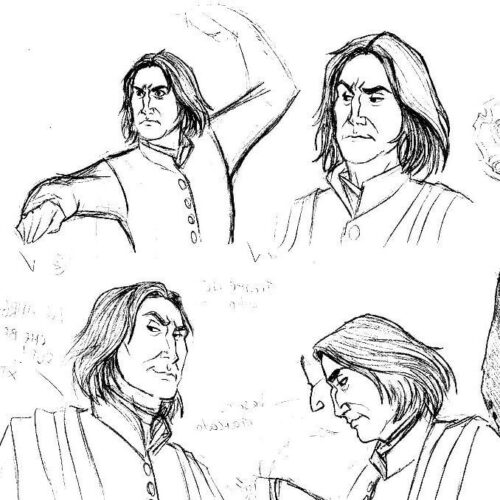 Harry Potter Severus Snape Coloring Page 1 Harry Potter Severus Snape Coloring Page