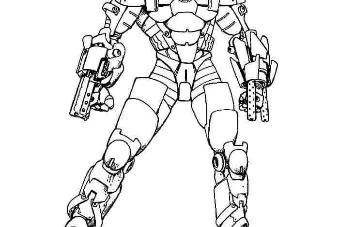 Iron Man Soldier Coloring Page