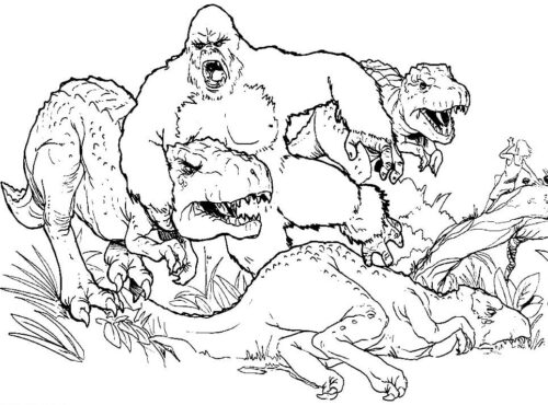 King Kong Coloring Page