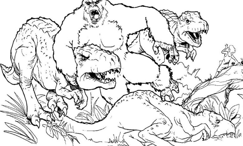 King Kong Coloring Page