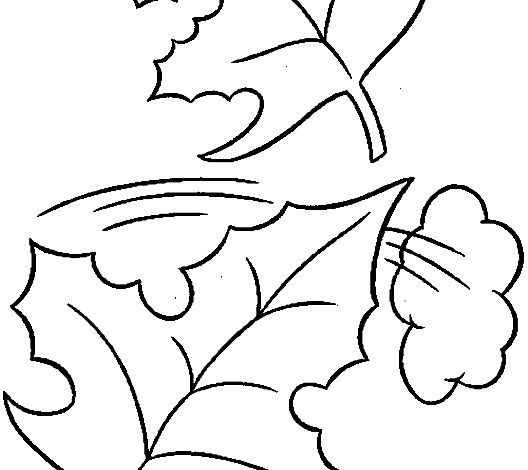 Leaf Fall Coloring Page