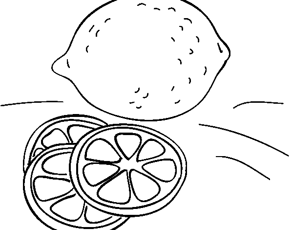 Lemon Coloring Page