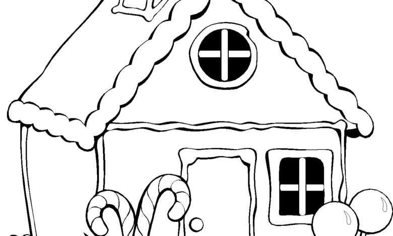 Little House Coloring Page