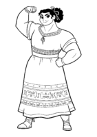 Luisa Madrigal Encanto Coloring Page