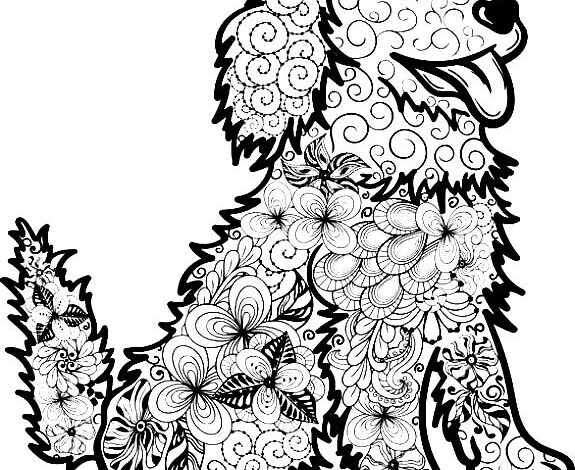 Mandala Dogs Coloring Pages