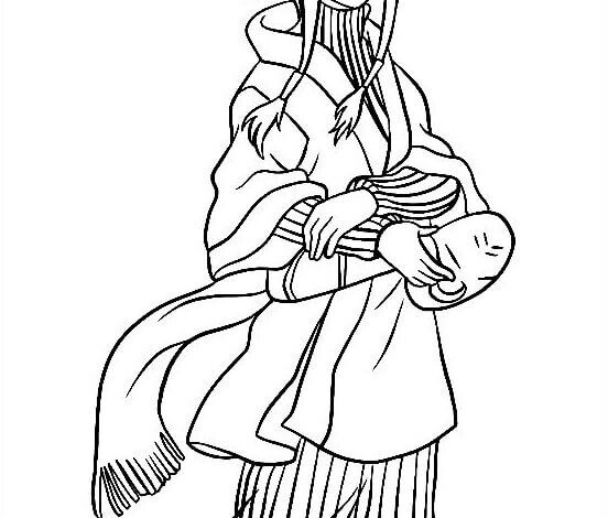 Naruto Cartoon Haku Coloring Page