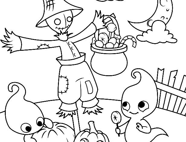 Nice Halloween Coloring Page