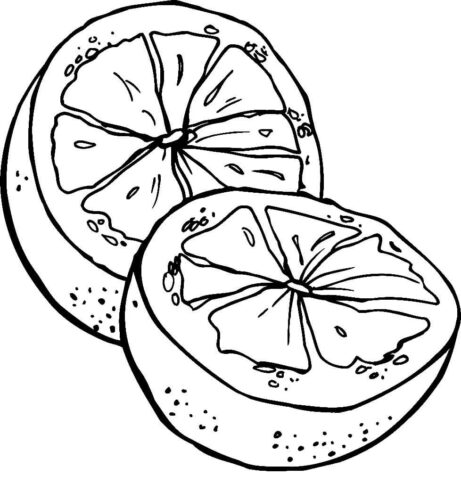 Orange Drawings Coloring Page