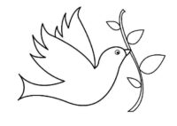 Peace Pigeon Coloring Page