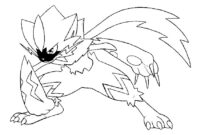 Pokemon Zeraora Coloring Page Pokemon Zeraora Coloring Page