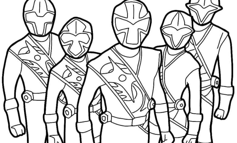 Power Rangers Coloring Page