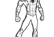 Power Spiderman Coloring Page