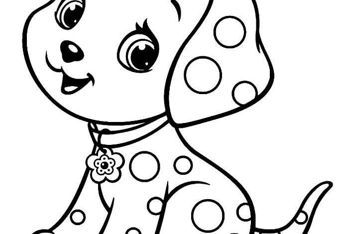 Pretty Dogs Coloring Pages