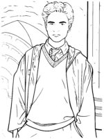 Realistic Cool Harry Potter Coloring Page