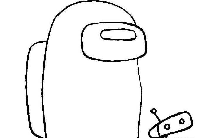 Robot Among Us Coloring Page