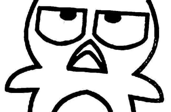 Sanrio Badtz Maru Coloring Page