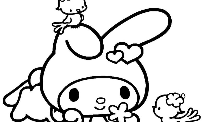 Sanrio Chicks Coloring Page