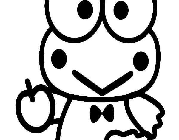 Sanrio Keroppi Coloring Page