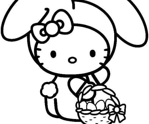 Sanrio My Melody Coloring Page