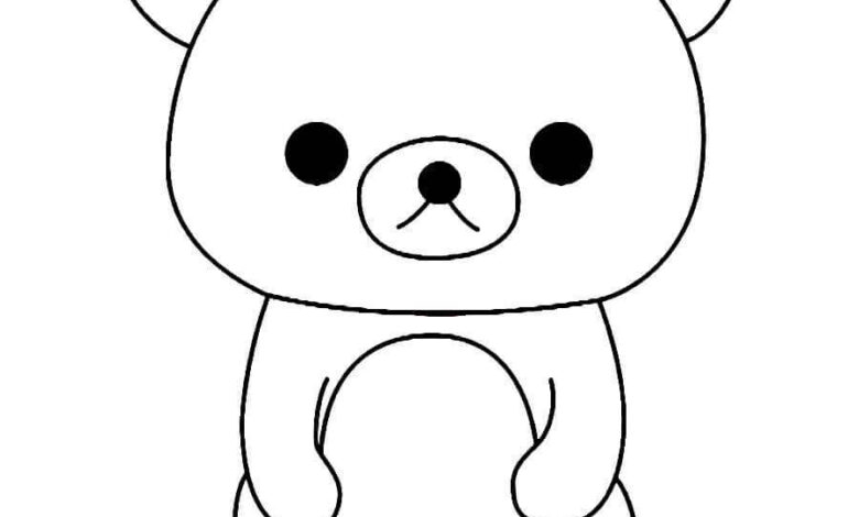 Sanrio Rilakkuma Coloring Page