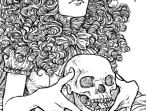 Scary Girl Coloring Page