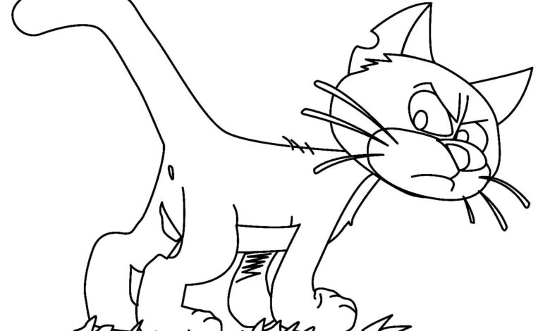 Smurf Azrael Coloring Page
