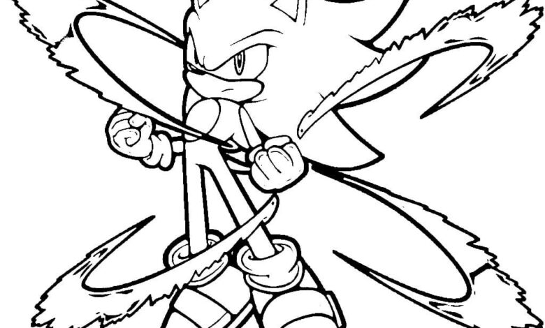 Sonic Boom Coloring Page