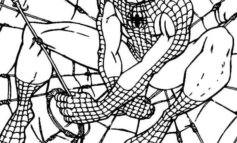 Spiderman Comic Coloring Page