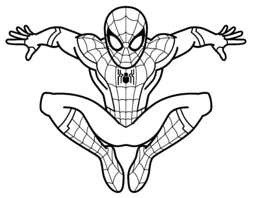 Spiderman Cool Coloring Page 1 Spiderman Cool Coloring Page