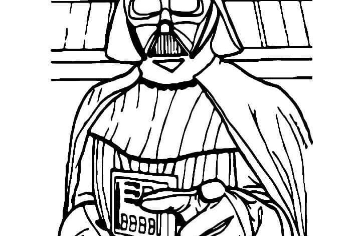 Star Wars Darth Vader Coloring Page
